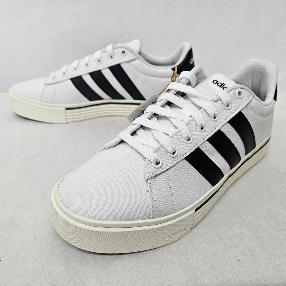 Adidas Daily 4.0 Skateboarding Shoe IF6659 White Black Off White Women Size 10.5